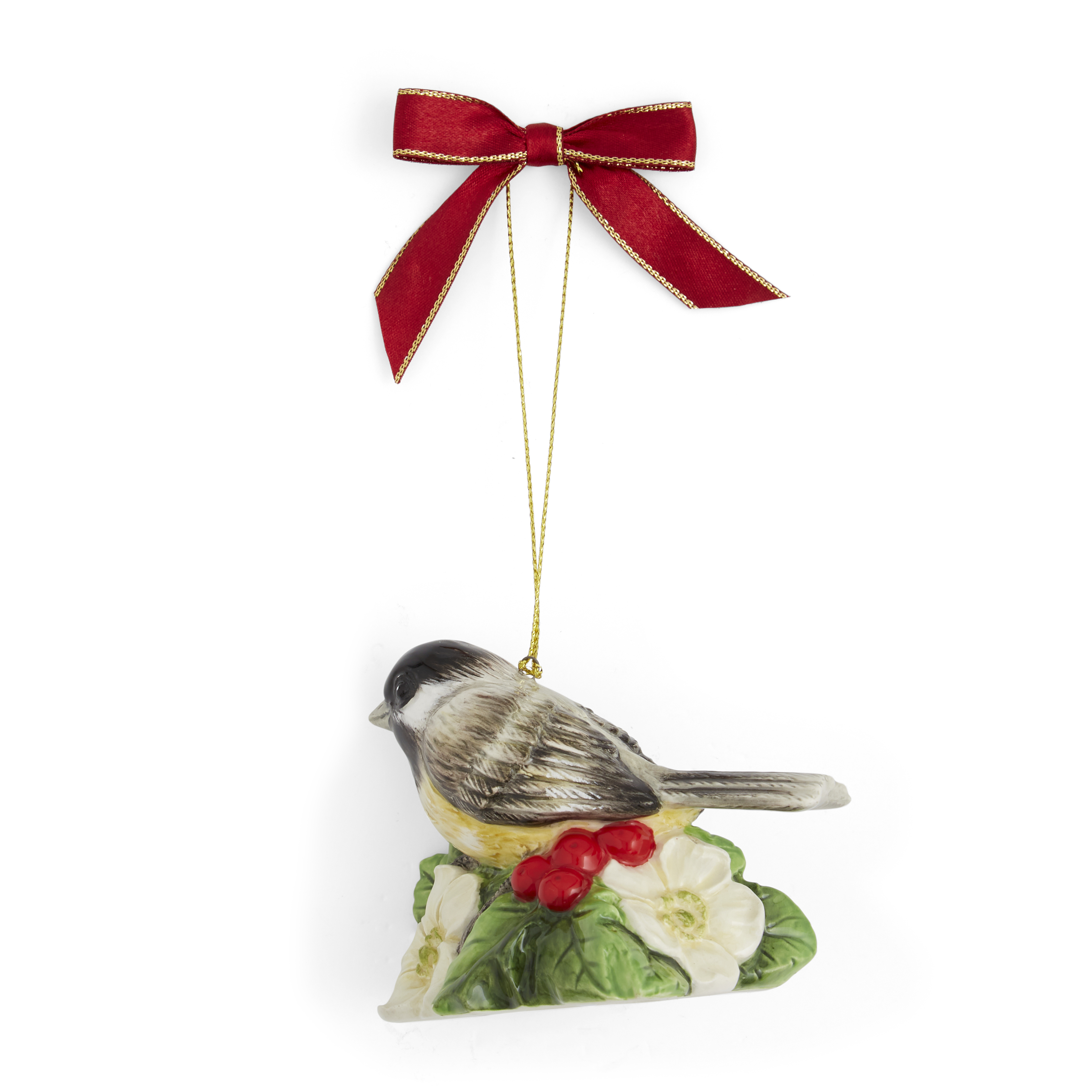 Christmas Tree Chickadee Ornament image number null